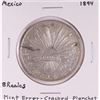 Image 1 : 1894 Mexico 8 Reales Silver Coin Mint Error-Cracked Planchet