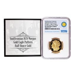 Smithsonian Collection 1878-2018 1/2oz Gold Morgan's Eagle Design NGC PF70 Ultra Cameo