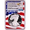 Image 1 : 2019-W $1 Proof American Silver Eagle Coin NGC PF70 Ultra Cameo Congratulations Flag