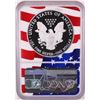 Image 2 : 2019-W $1 Proof American Silver Eagle Coin NGC PF70 Ultra Cameo Congratulations Flag