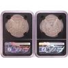 Image 2 : Lot of 1921 & 1921-D $1 Morgan Silver Dollar Coins NGC Genuine