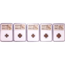 Lot of (5) Ancient Roman Empire Coins NGC Certified