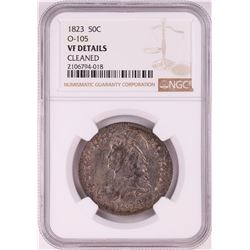 1823 Capped Bust Half Dollar Coin NGC VF Details O-105