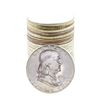 Image 1 : Roll of (20) Brilliant Uncirculated 1952 Franklin Half Dollar Coins