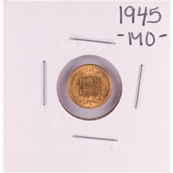 1945 Mexico Dos Pesos Gold Coin