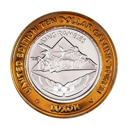 .999 Silver Luxor Las Vegas Nevada $10 Casino Limited Edition Gaming Token