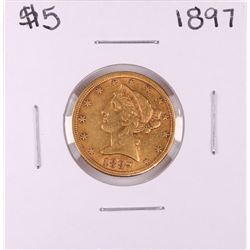 1897 $5 Liberty Head Half Eagle Gold Coin