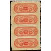 Image 2 : Uncut Sheet of (4) 1800's $50 Citizens Bank of Louisiana at Shreveport Obsolete Notes