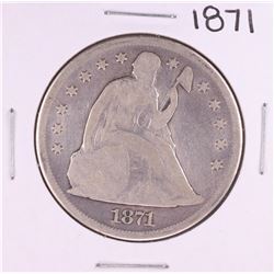 1871 $1 Seated Liberty Silver Dollar Coin