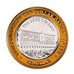 .999 Silver The Venetian Las Vegas Nevada $10 Casino Limited Edition Gaming Token