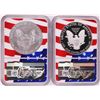 Image 2 : Lot of 2019-W $1 Burnished/Proof American Silver Eagle Coins NGC MS70/PF70 Ultra Cameo