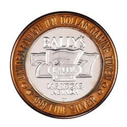 .999 Silver Bally's Las Vegas, Nevada $10 Casino Limited Edition Gaming Token