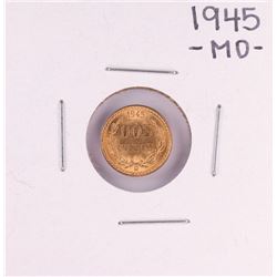 1945 Mexico Dos Pesos Gold Coin