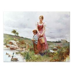 Pino (1939-2010) "New Friends" Limited Edition Giclee on Canvas