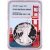 Image 1 : 2018-S $1 Proof American Silver Eagle Coin NGC PF69 Ultra Cameo Bridge Core
