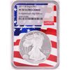 Image 1 : 2019-W $1 Proof American Silver Eagle Coin NGC PF70 Ultra Cameo Independence Day Flag