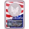 Image 2 : 2019-W $1 Proof American Silver Eagle Coin NGC PF70 Ultra Cameo Independence Day Flag