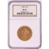 Image 1 : 1895 $10 Liberty Head Eagle Gold Coin NGC MS61