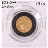Image 1 : 1910 $2 1/2 Indian Head Quarter Eagle Gold Coin