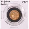 Image 1 : 1915 $2 1/2 Indian Head Quarter Eagle Gold Coin
