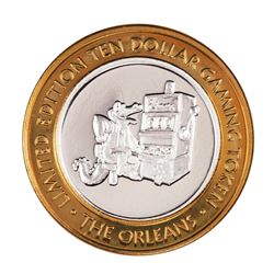 .999 Fine Silver The Orleans Las Vegas, Nevada $10 Limited Edition Gaming Token