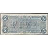 Image 2 : 1864 $5 Confederate States of America Note