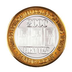 .999 Silver Barbary Coast Las Vegas, Nevada $10 Casino Limited Edition Gaming Token