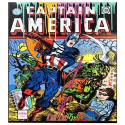 Jozza "Cap America" Original Mixed Media on Canvas