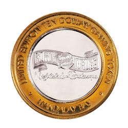.999 Fine Silver Mandalay Bay Las Vegas, Nevada $10 Limited Edition Gaming Token