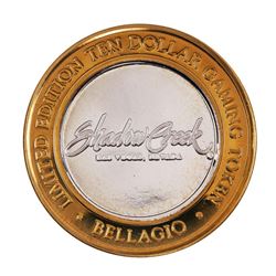 .999 Fine Silver Bellagio Las Vegas, NV $10 Limited Edition Gaming Token