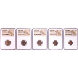 Lot of (5) Ancient Roman Empire Coins NGC Certified