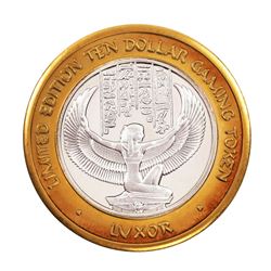 .999 Silver Luxor Las Vegas Nevada $10 Casino Limited Edition Gaming Token