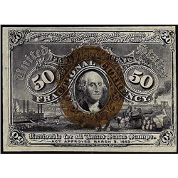 March 3, 1863 Fifty Cent Second Issue Fractional Note