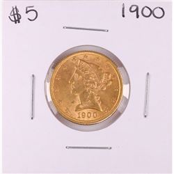 1900 $5 Liberty Head Half Eagle Gold Coin