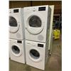 Image 2 : BOSCH 300 SERIES WAT28400UC WHITE FRONT LOAD STACKING WASHER & WTG86400UC VENTLESS DRYER SET