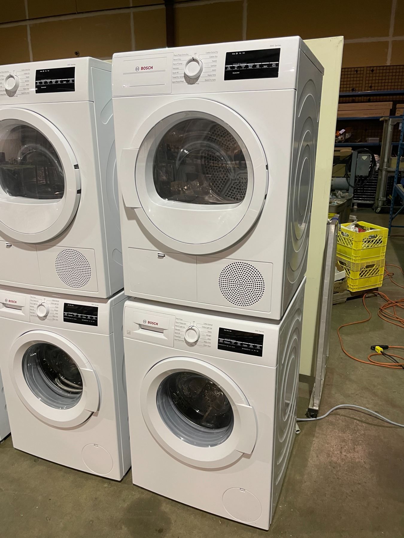 BOSCH 300 SERIES WAT28400UC WHITE FRONT LOAD STACKING WASHER ...