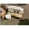 Image 2 : PALLET OF 11 BOXES OF GLAZED ULTRA WHITE CERAMIC WALL TILES, 5 BOXES OF 6" CURVED ULTRA WHITE