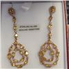 Image 1 : STERLING SILVER GENUINE GEMSTONE EARRINGS