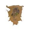 Image 1 : Painted Indian on Hide.