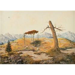 Howard Pepion. Oil on Board.