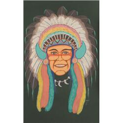 Andy Van Tsinajinnie. Tempera.