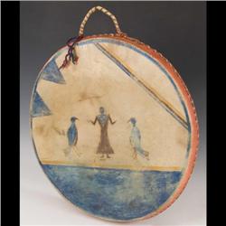 Ojibwa Painted Drum.