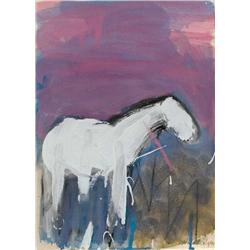 Theodore Waddell. Two Oils on Paper.