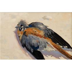 Bill Shepherd. Oil on Board.