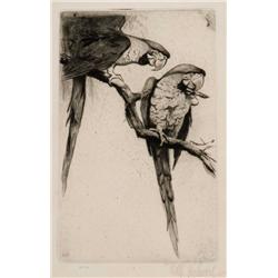 William Kuhnert. Etching.