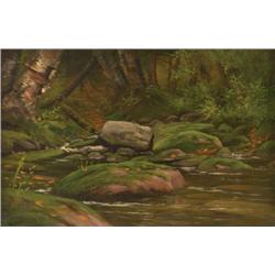 James E. Stuart. Oil on Canvas.