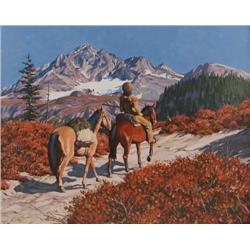 C.M. Hunt. Oil on Board.