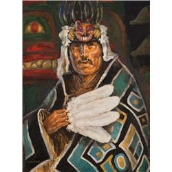 Nancy McLaughlin. Oil on Board.