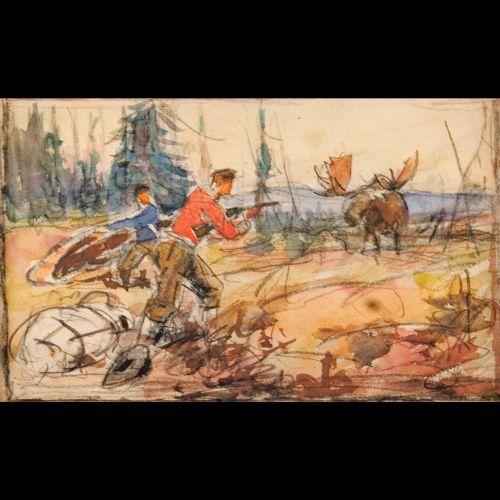Philip R. Goodwin. Two Watercolors.