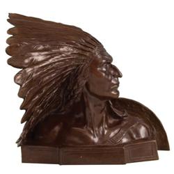 A.P. Proctor. Bronze Sculpture.